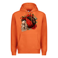 Carrot bandana and roses skull Premium Hoodie - Jasminsmagicworld