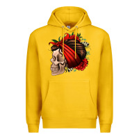 Lemon bandana and roses skull Premium Hoodie - Jasminsmagicworld