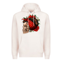 Pale Pink bandana and roses skull Premium Hoodie - Jasminsmagicworld