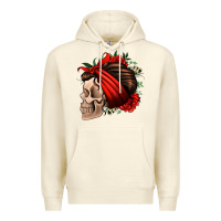 Sandshell bandana and roses skull Premium Hoodie - Jasminsmagicworld