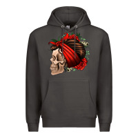 Smoke bandana and roses skull Premium Hoodie - Jasminsmagicworld