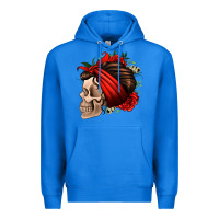 True Royal bandana and roses skull Premium Hoodie - Jasminsmagicworld