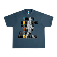Midnight Navy father words Urban Heavy Tee - AdoDesignShop