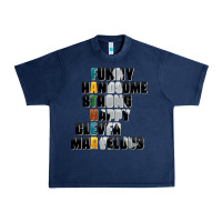 Navy father words Urban Heavy Tee - AdoDesignShop