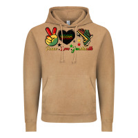Vintage Camel peace love juneteenth 1865 Vintage Hoodie - HRA Design Shop