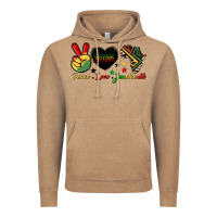Vintage Coffee peace love juneteenth 1865 Vintage Hoodie - HRA Design Shop