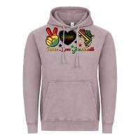 Vintage Zinc peace love juneteenth 1865 Vintage Hoodie - HRA Design Shop