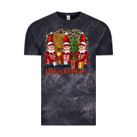 Cloud Black Merry christmas elfs Vintage Tee - FaDigitalArtStudio