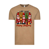 Vintage Coffee Merry christmas elfs Vintage Tee - FaDigitalArtStudio