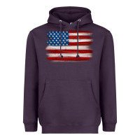 Plum american flag distressed background Heavyweight Hoodie - MaliasSmallBusiness