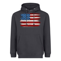 Smoke american flag distressed background Heavyweight Hoodie - MaliasSmallBusiness