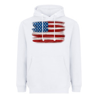 White american flag distressed background Heavyweight Hoodie - MaliasSmallBusiness