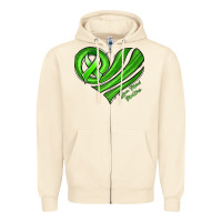 Sandshell mental health awareness heart Zipper Hoodie - Jasminsmagicworld