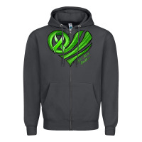 Smoke mental health awareness heart Zipper Hoodie - Jasminsmagicworld
