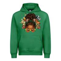 Emerald american football afro messy bun Urban Hoodie - texasbilliewilder