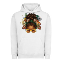 Pigment Lunar Rock american football afro messy bun Urban Hoodie - texasbilliewilder