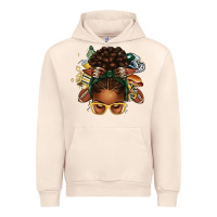 Sandshell american football afro messy bun Urban Hoodie - texasbilliewilder