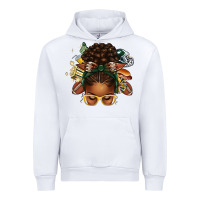 White american football afro messy bun Urban Hoodie - texasbilliewilder