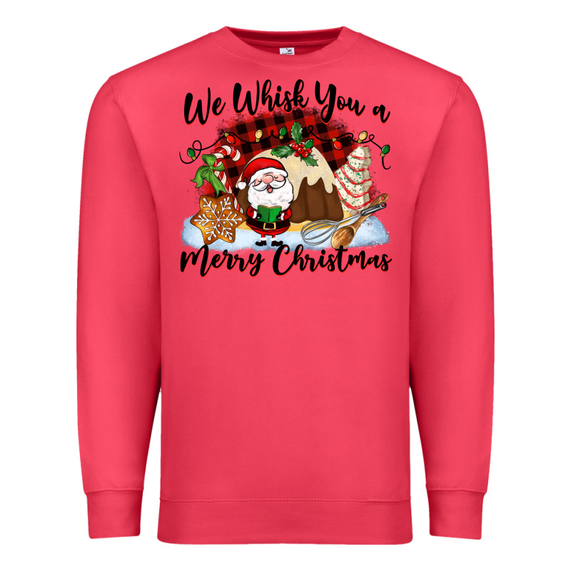 We Whisk You A Merry Christmas Premium Sweatshirt by NancyCooperArtShop | Teevron