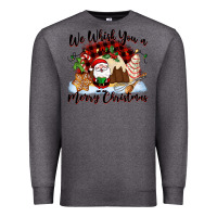 Charcoal Heather We whisk you a Merry Christmas Premium Sweatshirt - NancyCooperArtShop