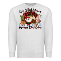 Oatmeal Heather We whisk you a Merry Christmas Premium Sweatshirt - NancyCooperArtShop