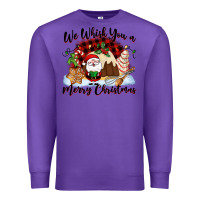 Purple We whisk you a Merry Christmas Premium Sweatshirt - NancyCooperArtShop