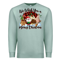 Seafoam We whisk you a Merry Christmas Premium Sweatshirt - NancyCooperArtShop