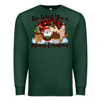 Sports Green We whisk you a Merry Christmas Premium Sweatshirt - NancyCooperArtShop