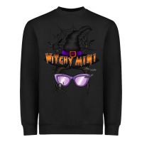 Black witchy mini Heavyweight Sweatshirt - RacoonDesign