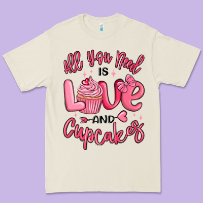 Premium Tee all you need is love and cupcakes valentines day
