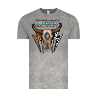 Cloud Rock howdy boho skull Vintage Tee - CowhideDigitalArt