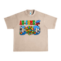 French Oak ausome autism dad Urban Heavy Tee - AdoDesignShop