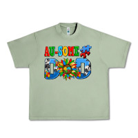 Oil Green ausome autism dad Urban Heavy Tee - AdoDesignShop
