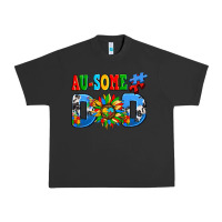 Pigment Black ausome autism dad Urban Heavy Tee - AdoDesignShop