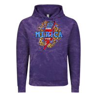 Cloud Purple Merica lightning bolt Vintage Hoodie - Neo Western