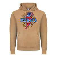 Merica Lightning Bolt Vintage Hoodie | Teevron
