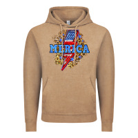 Vintage Coffee Merica lightning bolt Vintage Hoodie - Neo Western