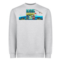 Heather Grey reel great dad  libbey glass Heavyweight Sweatshirt - HRA Design Shop