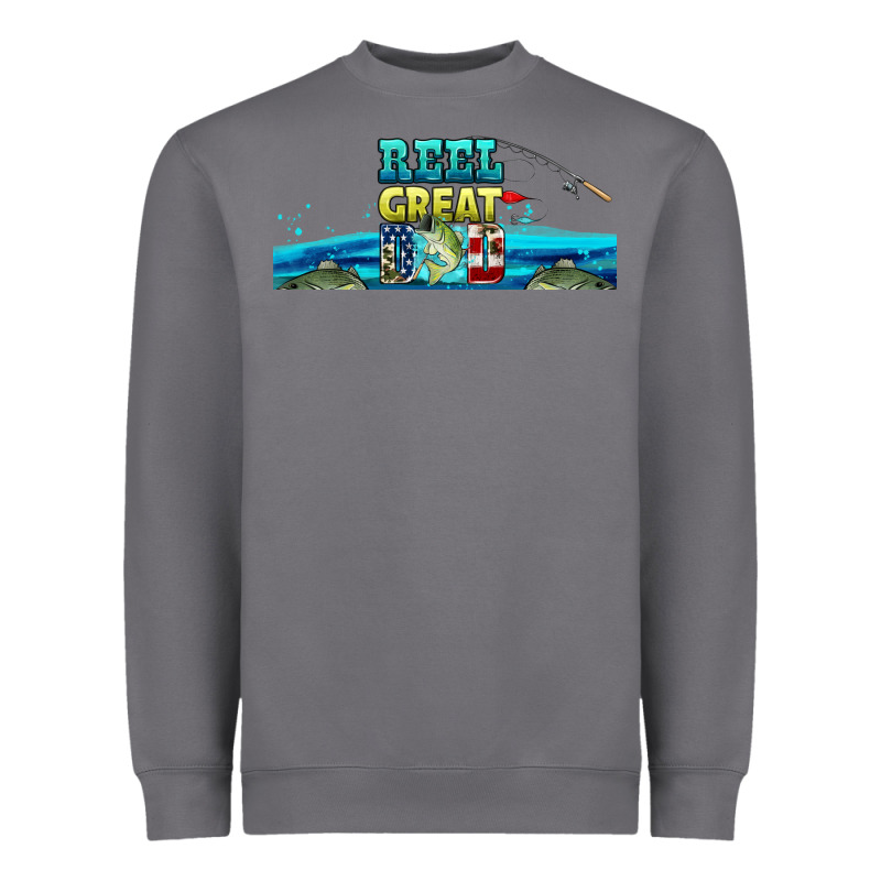 Reel Great Dad  Libbey Glass Heavyweight Sweatshirt by HRA Design Shop | Teevron