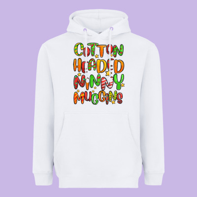 Cotton Headed Ninny Muggins Heavyweight Hoodie Designed By Maliassmallbusiness
