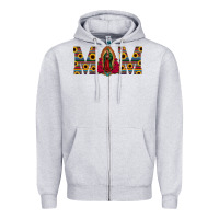 Heather Grey mom lady of guadalupe  serape sunflower Zipper Hoodie - Jasminsmagicworld