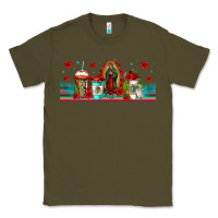 Army Green lady of guadalupe coffee cups libbey glass Classic Tee - Jasminsmagicworld