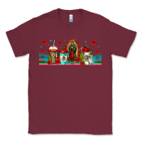 Burgundy lady of guadalupe coffee cups libbey glass Classic Tee - Jasminsmagicworld