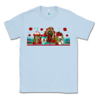 Dusty Blue lady of guadalupe coffee cups libbey glass Classic Tee - Jasminsmagicworld