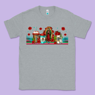 Lady Of Guadalupe Coffee Cups Libbey Glass Classic Tee Designed By Jasminsmagicworld