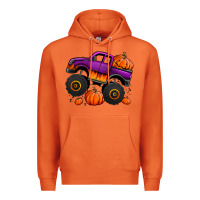 Carrot halloween jack o lantern monster truck Premium Hoodie - Jasminsmagicworld