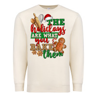 Sandshell The holidays are what you bake them Premium Sweatshirt - NancyCooperArtShop