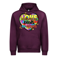 Mauve Wine Love needs no words Urban Hoodie - NancyCooperArtShop