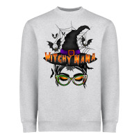 Heather Grey witchy nana Heavyweight Sweatshirt - RacoonDesign