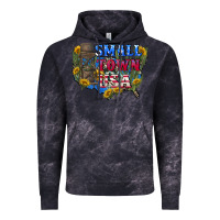 Cloud Black Small town usa 4th of july Vintage Hoodie - CowGirlArtShop